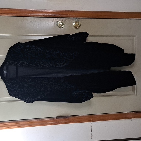 Jackets & Blazers - Black Velvet-ish Cape One Size